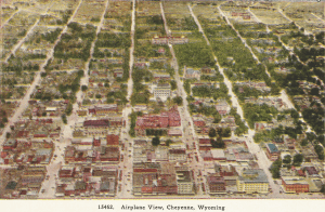 Airplane View of Cheyenne 1920s