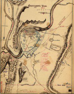 Map of Chattanooga, 1863