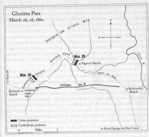 Battle of Glorieta Pass map